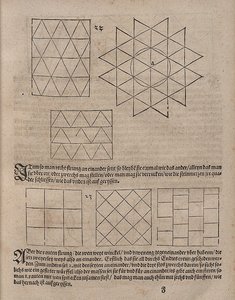 Pavages avec triangles équilatéraux et carrés - Albrecht Dürer